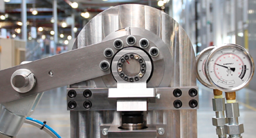 Teststand für Belastungstest von Gleitlagern