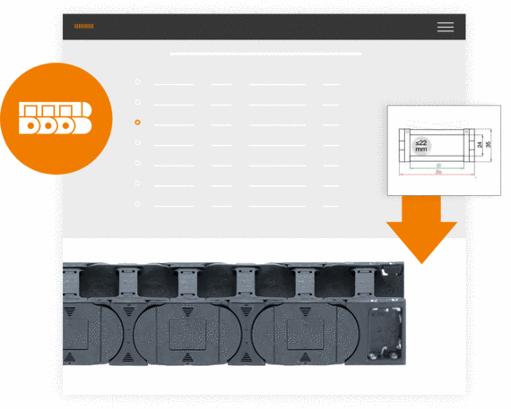Energieketten-Konfigurator