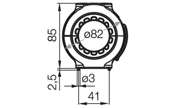 TR.40.01 Anschlusselement mit Zugentlastung
