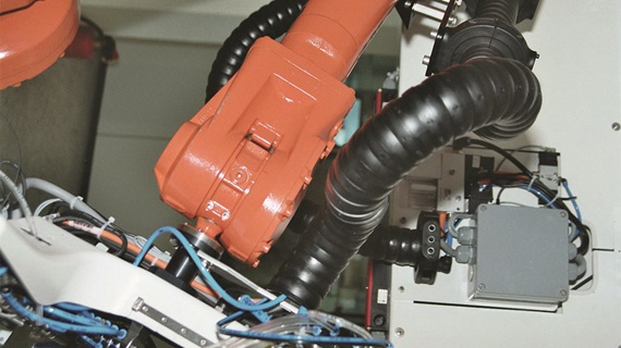 Greifer mit Energiekette triflex R