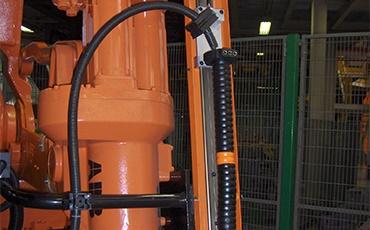 Kabelführung am Roboter 