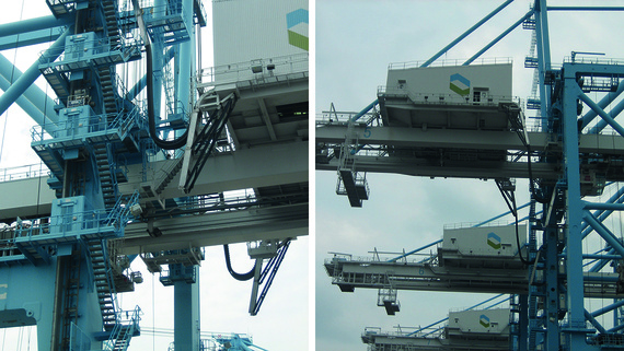 STS-Kran Energiekette