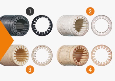 Abrasiver Verschleiß an Gleitbuchsen linear nach Testversuch