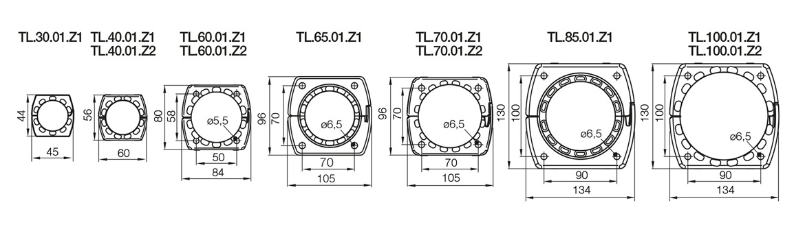 Light Anschlusselement Triflex R mit Zugentlastung